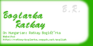 boglarka ratkay business card